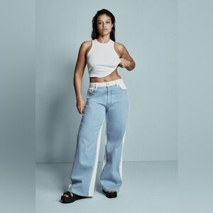 Warp + Weft Plus NCE Two - Tone Jeans Size 12